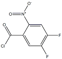 4,5-Difluoro-2-nitrobenzoyl chloride Struktur