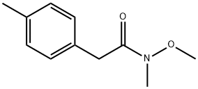 N-methoxy-N-methyl-2-(4-methylphenyl)acetamide Struktur