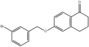 6-((3-BROMOBENZYL)OXY)-3,4-DIHYDRONAPHTHALEN-1(2H)-ONE Struktur