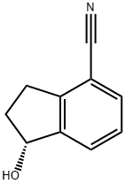 (1R)-1-hydroxy-2,3-dihydro-1H-indene-4-carbonitrile Struktur