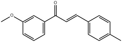 (2E)-1-(3-methoxyphenyl)-3-(4-methylphenyl)prop-2-en-1-one Struktur