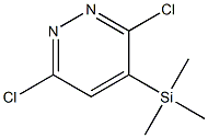 Pyridazine, 3,6-dichloro-4-(trimethylsilyl)- Struktur