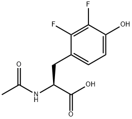 N-ACETYL-2,3-DIFLUORO-L-TYROSINE Struktur