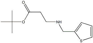 tert-butyl 3-{[(thiophen-2-yl)methyl]amino}propanoate Struktur