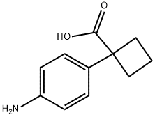 1-(4-Amino-phenyl)-cyclobutanecarboxylic acid Struktur