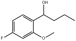 1-(4-FLUORO-2-METHOXYPHENYL)BUTAN-1-OL Struktur