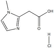 1-Methyl-1H-imidazole-2-acetic Acid Hydrochloride Struktur