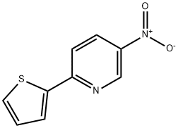 5-Nitro-2-(thiophen-2-yl)pyridine Struktur