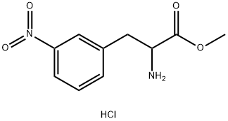 3-nitro- DL-Phenylalanine, methyl ester, monohydrochloride Struktur