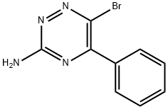 6-BROMO-5-PHENYL-1,2,4-TRIAZIN-3-AMINE Struktur