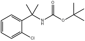 tert-Butyl N-[2-(2-chlorophenyl)propan-2-yl]carbamate Struktur