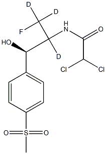 2,2-dichloro-N-[(3R)-1,1,2-trideuterio-1-fluoro-3-hydroxy-3-(4-methylsulfonylphenyl)propan-2-yl]acetamide Struktur