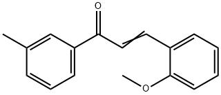 (2E)-3-(2-methoxyphenyl)-1-(3-methylphenyl)prop-2-en-1-one Struktur