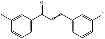 (2E)-3-(3-fluorophenyl)-1-(3-methylphenyl)prop-2-en-1-one Struktur