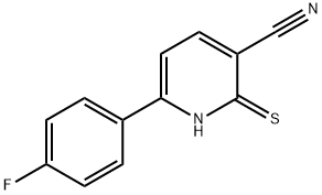 6-(4-Fluoro-phenyl)-2-thioxo-1,2-dihydro-pyridine-3-carbonitrile Struktur