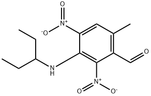 Benzaldehyde,3-[(1-ethylpropyl)amino]-6-methyl-2,4-dinitro- Struktur