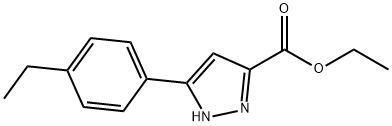 ethyl 5-(4-ethylphenyl)-1H-pyrazole-3-carboxylate Struktur