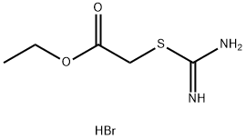 ethyl 2-(carbamimidoylsulfanyl)acetate hydrobromide Struktur