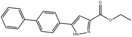 ethyl 5-{[1,1-biphenyl]-4-yl}-1H-pyrazole-3-carboxylate Struktur