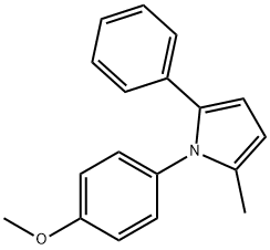 1H-Pyrrole, 1-(4-methoxyphenyl)-2-methyl-5-phenyl- Struktur