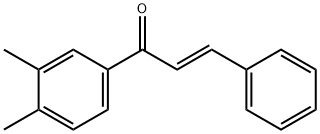 (2E)-1-(3,4-dimethylphenyl)-3-phenylprop-2-en-1-one Struktur