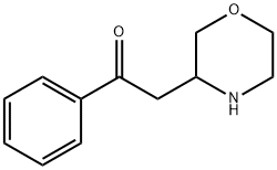 2-Morpholin-3-yl-1-phenyl-ethanone Struktur