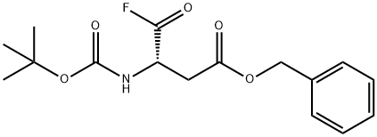 (S)-Benzyl 3-((tert-butoxycarbonyl)amino)-4-fluoro-4-oxobutanoate Struktur