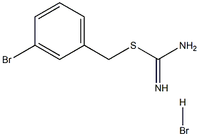 {[(3-bromophenyl)methyl]sulfanyl}methanimidamide hydrobromide Struktur