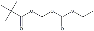 Propanoic acid, 2,2-dimethyl-, [[(ethylthio)carbonyl]oxy]methyl ester Struktur