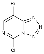 8-BROMO-5-CHLOROTETRAZOLO[1,5-C]PYRIMIDINE Struktur