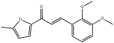 (2E)-3-(2,3-dimethoxyphenyl)-1-(5-methylfuran-2-yl)prop-2-en-1-one Struktur