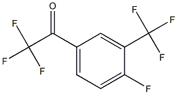 2,2,2-trifluoro-1-[4-fluoro-3-(trifluoromethyl)phenyl]ethanone Struktur