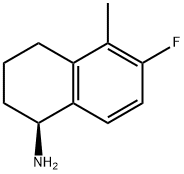 (1S)-6-FLUORO-5-METHYL-1,2,3,4-TETRAHYDRONAPHTHYLAMINE Struktur