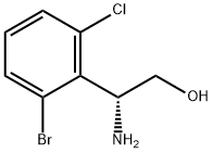 (2R)-2-AMINO-2-(2-BROMO-6-CHLOROPHENYL)ETHAN-1-OL Struktur