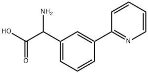 2-Amino-2-[3-(2-pyridyl)phenyl]acetic Acid Struktur