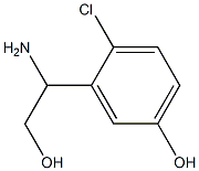 3-(1-AMINO-2-HYDROXYETHYL)-4-CHLOROPHENOL Struktur