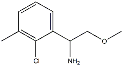 1-(2-chloro-3-methylphenyl)-2-methoxyethanamine Struktur