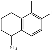 6-FLUORO-5-METHYL-1,2,3,4-TETRAHYDRONAPHTHALEN-1-AMINE Struktur