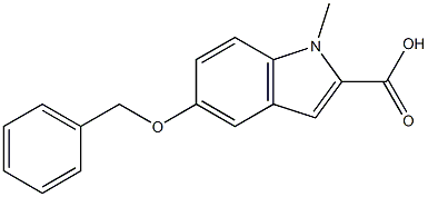 1H-Indole-2-carboxylic acid, 1-methyl-5-(phenylmethoxy)- Struktur