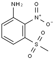 3-(Methylsulfonyl)-2-nitroaniline Struktur