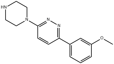 3-(3-methoxyphenyl)-6-(piperazin-1-yl)pyridazine Struktur