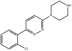 3-(2-chlorophenyl)-6-(piperazin-1-yl)pyridazine Struktur