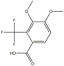 3,4-Dimethoxy-2-(trifluoromethyl)benzoic acid Struktur