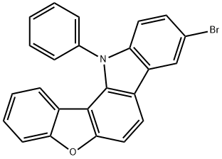 9-bromo-12-phenyl-12H-benzofuro[3,2-a]carbazole Struktur