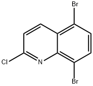 5,8-dibromo-2-chloroquinoline Struktur