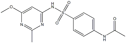 N-[4-[(6-methoxy-2-methyl-pyrimidin-4-yl)sulfamoyl]phenyl]acetamide