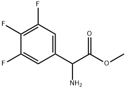 AMINO-(3,4,5-TRIFLUORO-PHENYL)-ACETIC ACIDMETHYLESTER Struktur