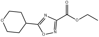 Ethyl 5-(oxan-4-yl)-1,2,4-oxadiazole-3-carboxylate Struktur