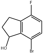 7-Bromo-4-fluoro-indan-1-ol Struktur