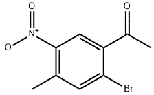 1-(2-Bromo-4-methyl-5-nitro-phenyl)-ethanone Struktur